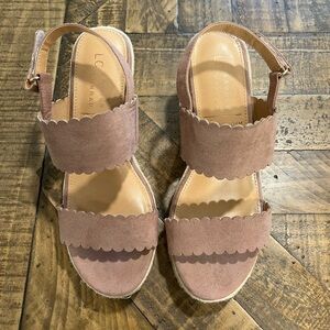 Like New Lauren Conrad Wedge Sandals